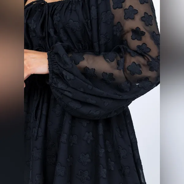 Princess Polly Alisha Long Sleeve Mini Dress in Black Size 4 New with tag - Image 5