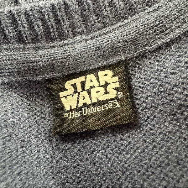 Star Wars Her Universe R2-D2 Droid Pullover Sweater Knit Blue Small S - Image 6