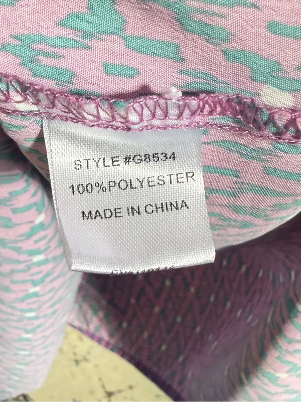 Jodifl Smocked Ruffle Sleeveless Top - Purple Pattern size small - Image 3