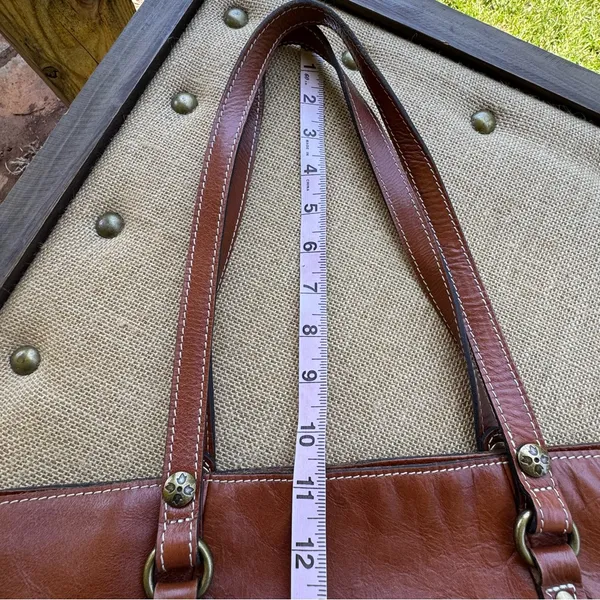 Patricia Nash Brown Leather Tote Bag - Image 16