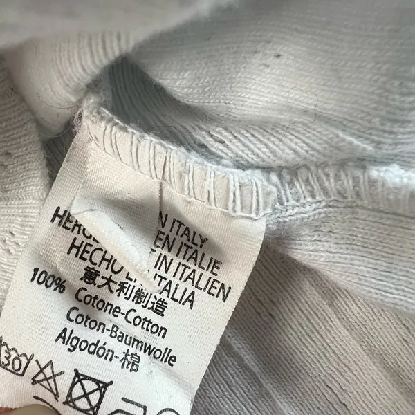 Brandy Melville White Henley Baby Tee Soft Feminine Y2K - Image 5