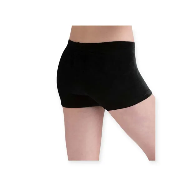 GK Elite Gymnastics 𖤐 Micro Mini Workout Shorts 𖤐 Black Velvet 𖤐 Small 𖤐 Dance - Image 5