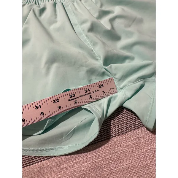 Nike Dri Fit Women's Aqua Mint‎ Running Shorts High Waist XS - Image 3