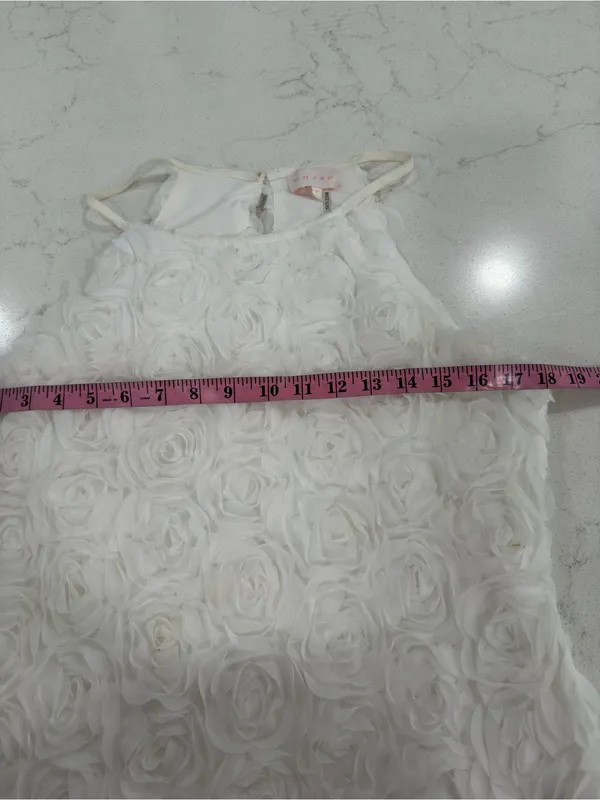 entro White Rosette Halter Mini Dress - Image 9