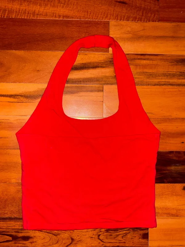 Ambiance Red Halter Top - Image 2