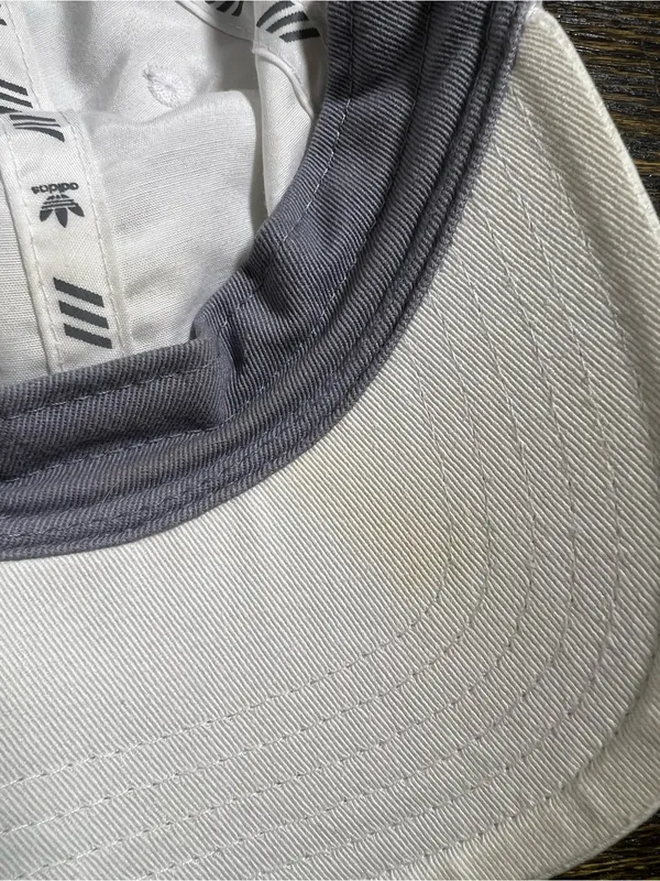 Adidas Solid White Classic Logo Casual Hat OSFW - Image 11
