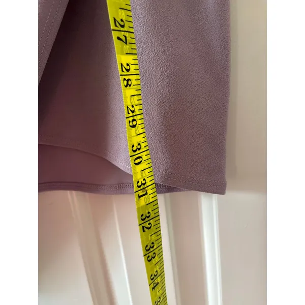 Blue Blush Purple Asymmetrical Mini Dress Women’s Medium Ruched Party Cocktail - Image 5