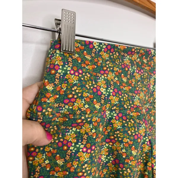 Natural Life Leggings Womens M Green Floral Liberty Print High Rise Excellent - Image 4