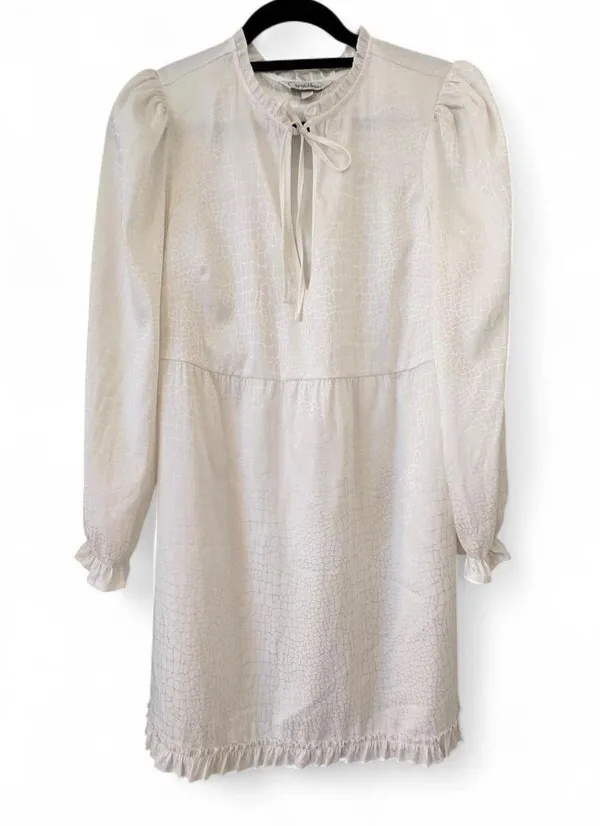 Anthropologie Dress Mini White - Image 2