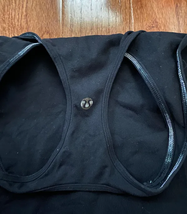 Lululemon black racer back yoga tank top - Image 4