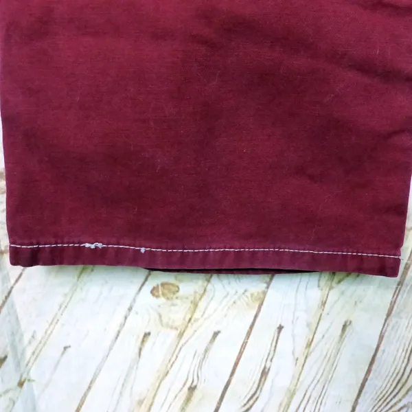 Lucky Brand Snapper Jean Womens 4 27 Burgundy USA Flare Low Rise Y2K F1RG020 - Image 12