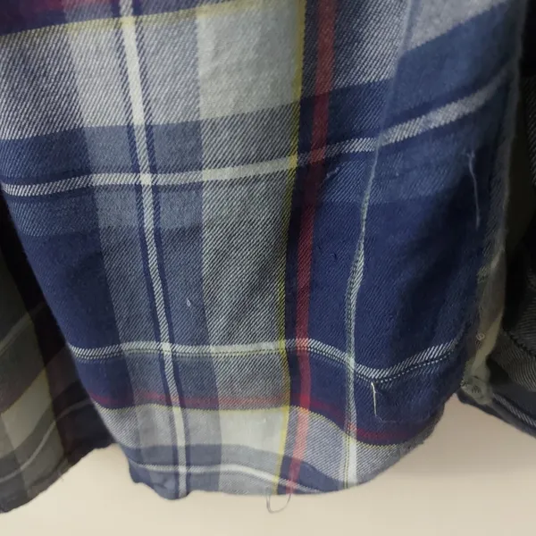 Jessica Simpson Plaid Button-down Shirt L Cabincore Cowgirl Western Coverup - Image 14