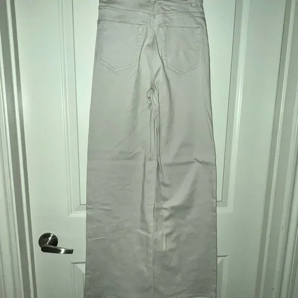 Divided Cream High-Waist Wide-Leg Pants - Image 2