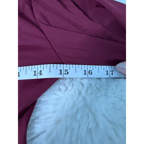 Shane Justin Burgundy Long Sleeve Performance Bodysuit NWT - Image 6