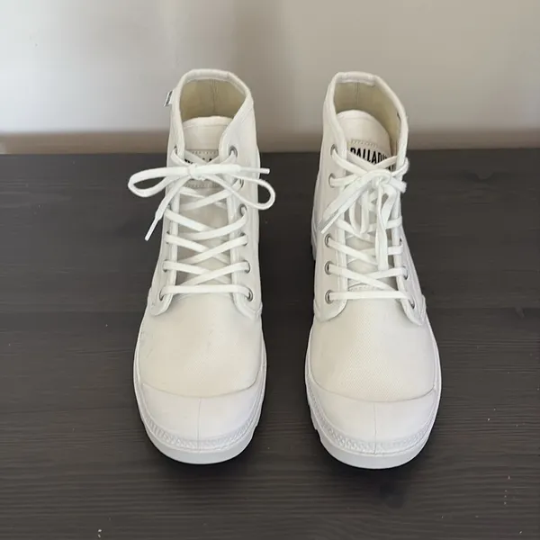Palladium Pampa Hi Originale High Top Boot White ‎ Mens 7.5 Women’s 9 - Image 4