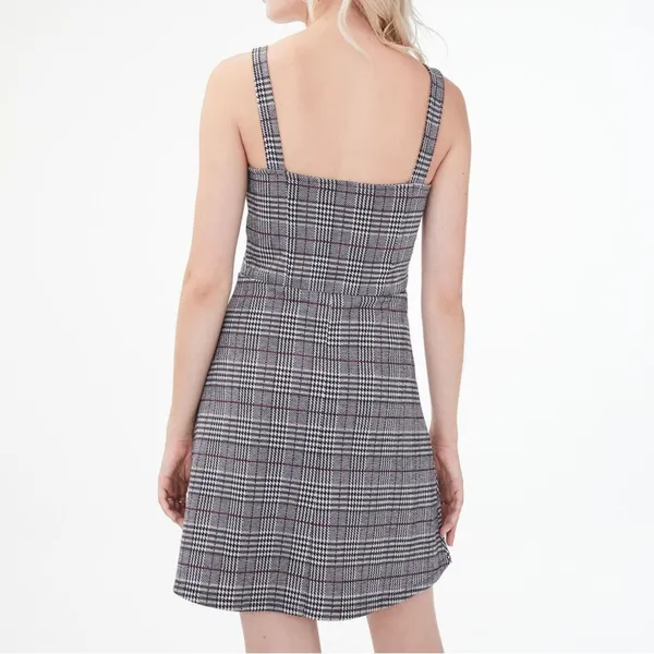Aeropostale‎ Seriously Soft Houndstooth V-Wire Fit & Flare Dress - Image 5
