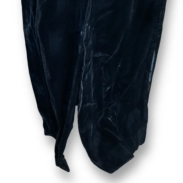 Vintage‎ Black Velvet Pearl Beaded Maxi Slip Dress 90s Formal Evening Size 10 - Image 11