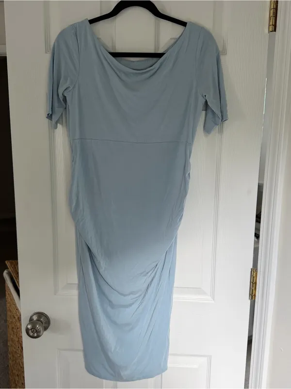 Asos Maternity Pale Blue Dress Size 8 - Image 2