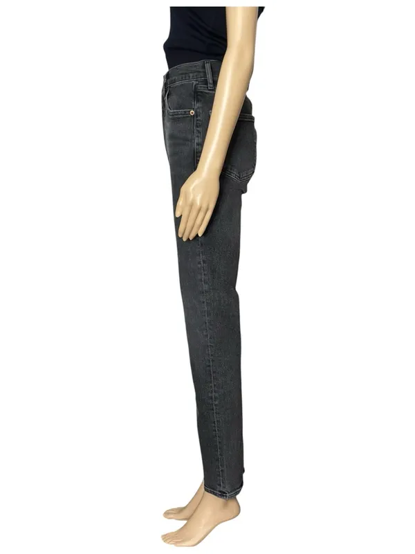 AGOLDE High Rise Stovepipe Jeans, Metal, 24” - Image 6