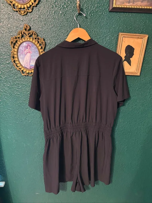Athleta Black Performance Athleisure Romper Sz Large - Image 2