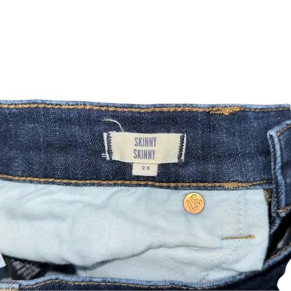 Madewell Skinny Skinny Jeans Sz 25 Dark Wash Low Rise Stretch Denim Style E2571 - Image 8