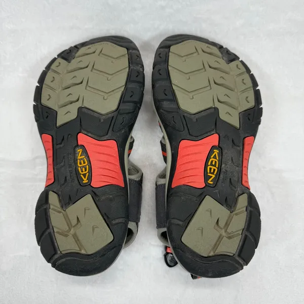 Keen Waterproof Water Newport Hiking Sandals Shoes Gray Orange Accent Size‎ 8 - Image 13