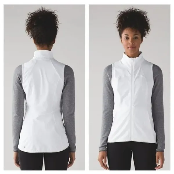 Lululemon Hill And Valley White Lightweight Athletic Vest 6‎ - Image 2