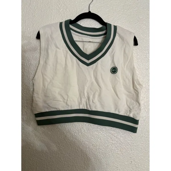 Set Active Limited Edition Country Club Lightweight Sweat crop top size M - Image 3