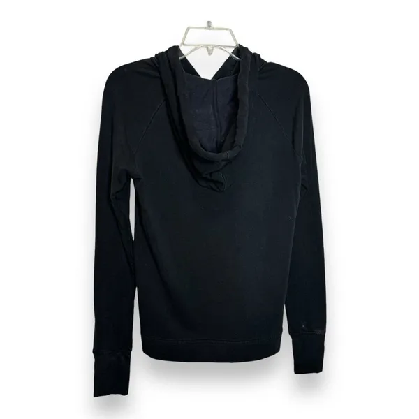 Athleta Pinnacle Criss Cross Hoodie Women's‎ Size XS Black - Image 2