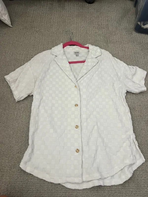 Rhythm Jacquard Terry Shirt - Off White - Image 2