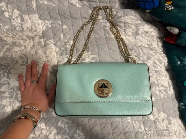 Kate Spade Mint Green Purse - Image 7