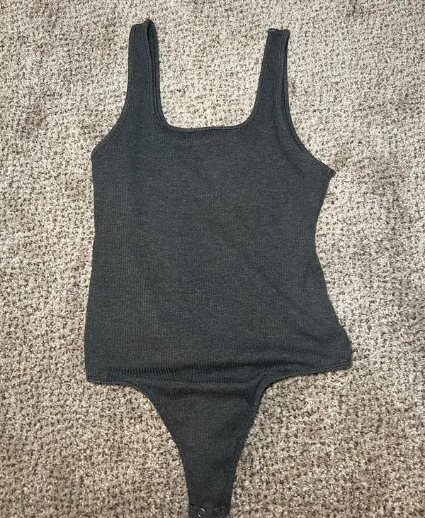 American Eagle Ribbed Square Neck Bodysuit - Image 2
