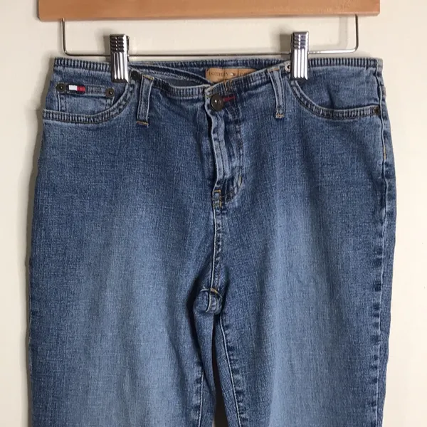 Vintage Tommy jeans ladies low‎ rise flare denim jeans size 7 - Image 2