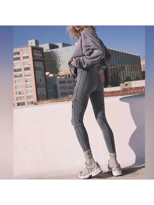 Free People FP movement New flow workout yoga full length knit leggings size xs - Image 2