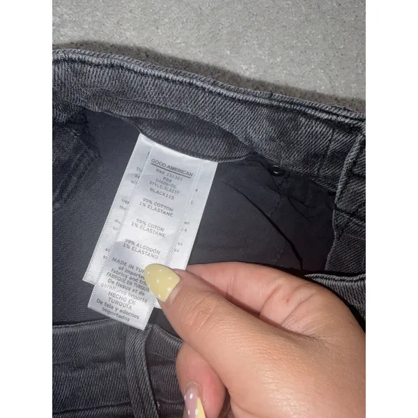 Good American Jeans Womens Good Classic Black 4/27 Denim - Image 5