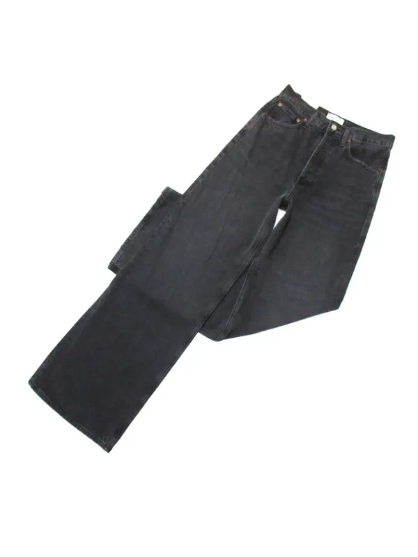NWT AGOLDE Dame in Hitch High Rise Wide Leg Relaxed Rigid Denim Jeans 25 - Image 4
