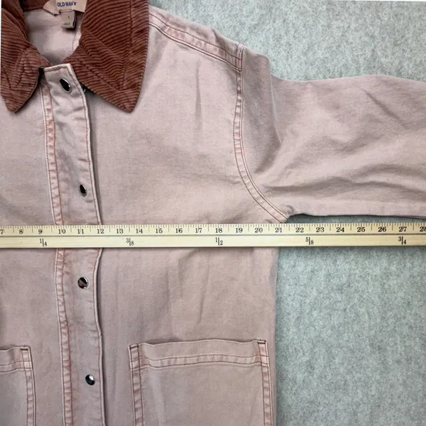 Old Navy Barn Jacket Women S Canvas Utility Workwear Outdoor Coastal Grandma Zip - Image 8