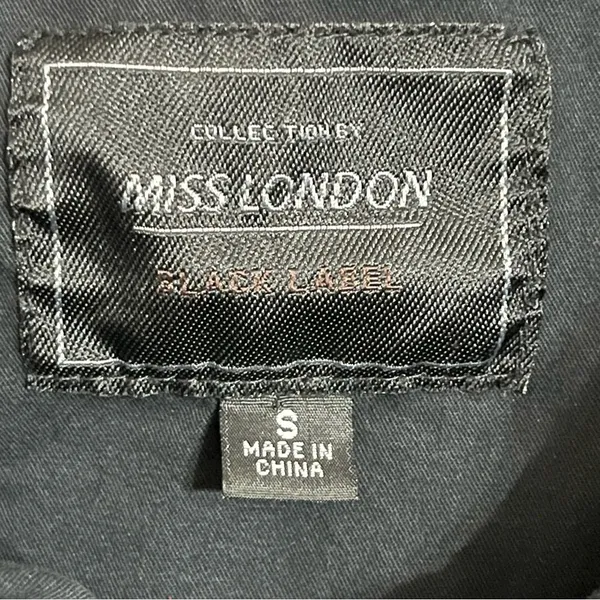 Women's Miss London Black Label Long Sleeve Winter Coat‎ Jacket Size S Pockets - Image 13