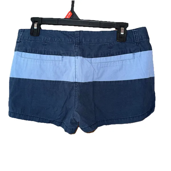 Old Navy Stripe Shorts Stripe Blue 100% Cotton Beachy Surf Size 10 - Image 2
