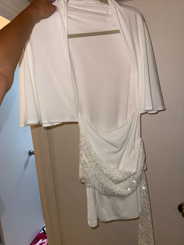 ZARA Dress White Sequin - Image 3
