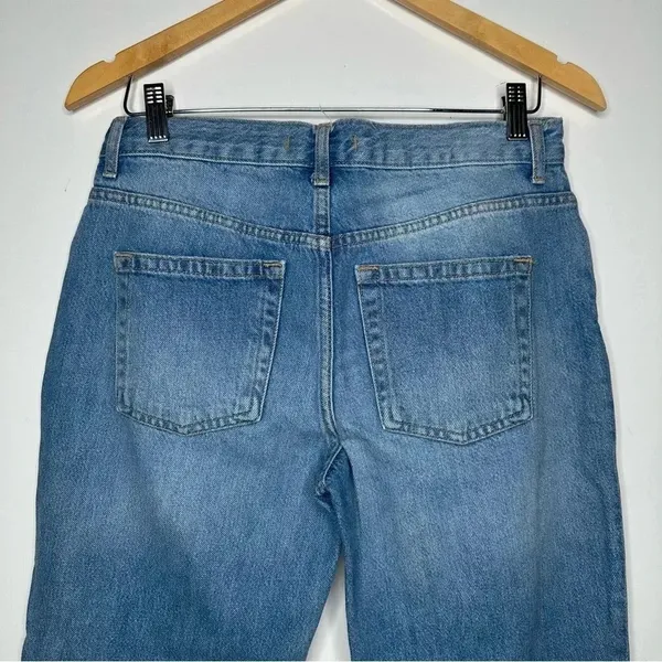 Free People Maggie Mid Rise Straight Leg Jeans in Aged To Perfection Size 27 - Image 9