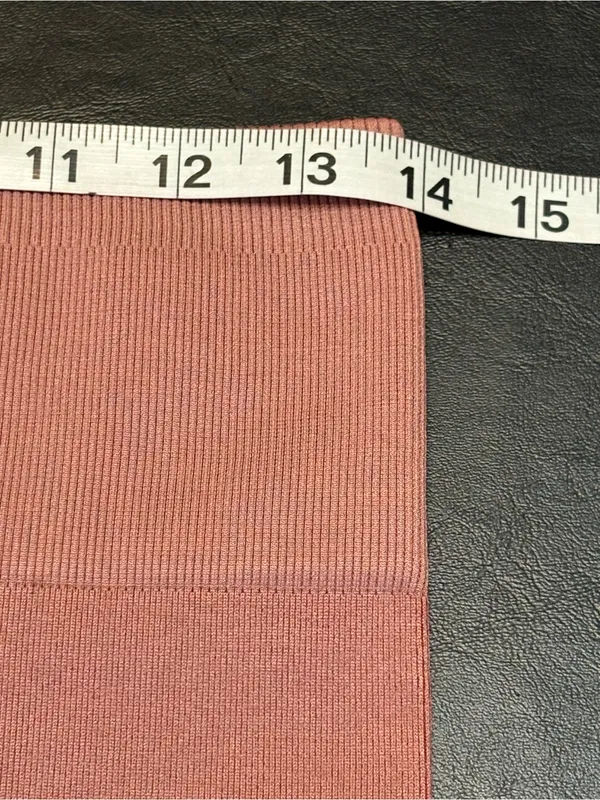 Fabletics Mauve High-Waist Seamless Leggings with Leopard Jacquard pattern Sz M - Image 7