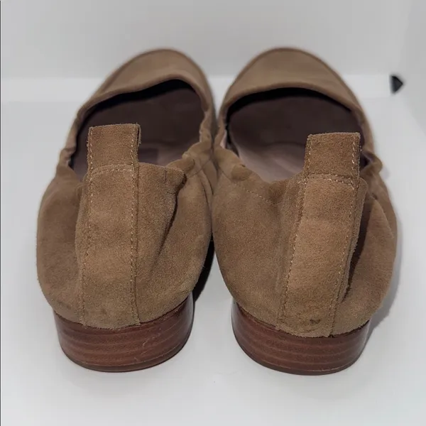 Abeo Jean Suede Loafers Brown Flat Dress Shoes Women’s 7 - Image 5