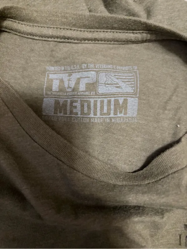 TIL Valhalla project Medium Pearl Harbor Remembrance Olive Green Graphic T-Shirt - Image 7