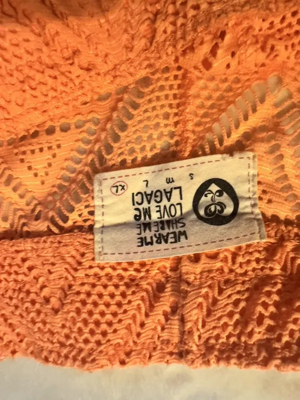 Lagaci Beach Shorts Orange XL - Image 6