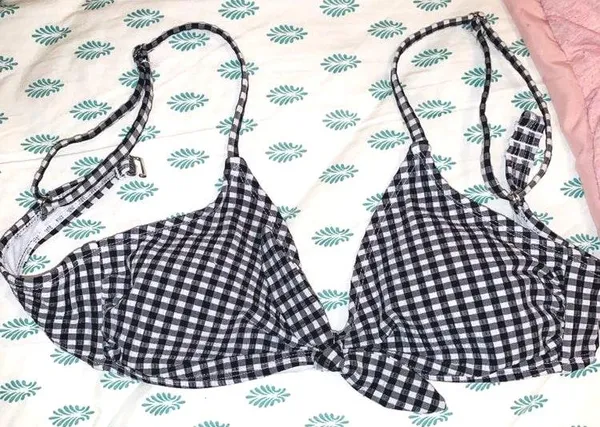 Target Gingham Front Tie Bikini Top - Image 2