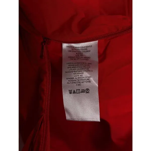 Anthropologie Maeve red/orange wrap shirt Medium - Image 5
