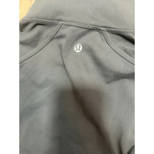 Lululemon Nice Asana Jacket Brushed Soot Light Grey Full Zip Thumbholes Size 8 - Image 8