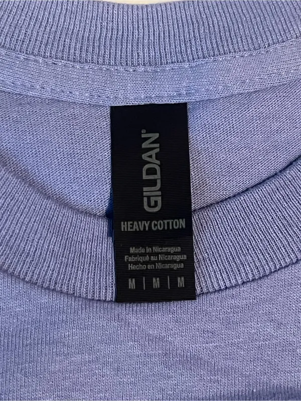 Gildan Women’s Lavender Short Sleeve 100% Heavy Duty Cotton T Shirt Size Medium - Image 6