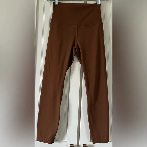 Lululemon Align High-Rise Crop 23" Roasted Brown size 4 - Image 2